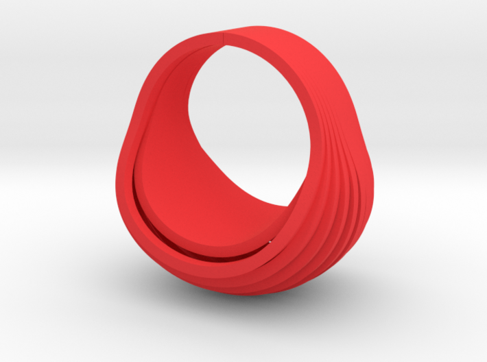 OvalRing (size: US 6 3/4; EU 14) 3d printed 
