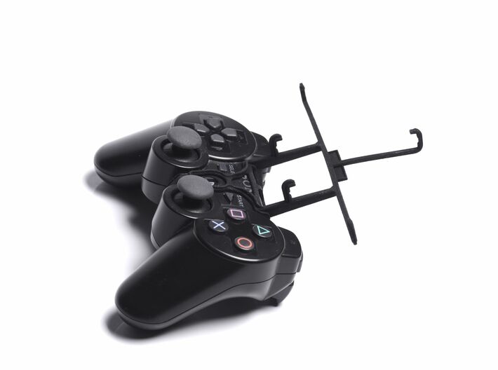 Controller mount for PS3 & Alcatel Idol 3 (5.5) 3d printed Without phone - A Samsung Galaxy S3 and a black PS3 controller