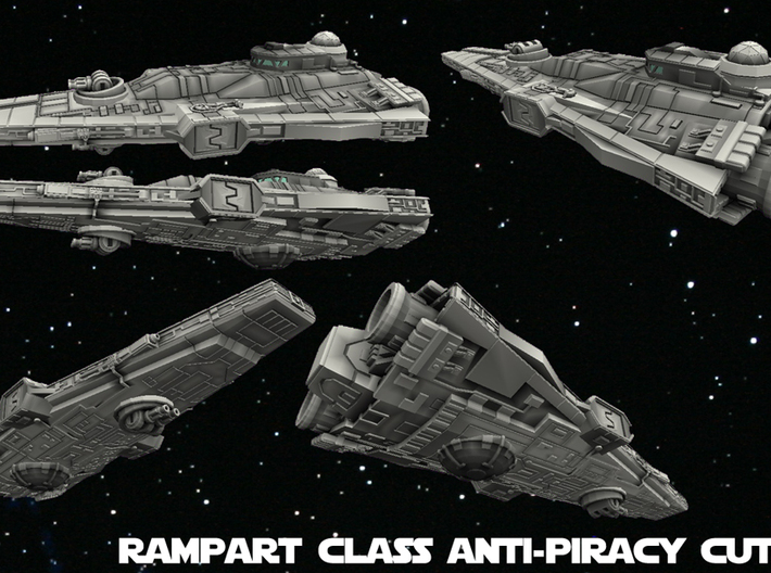 Empire Rampart Class Cutter 1/270 3d printed