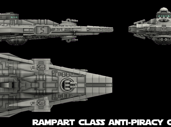 Empire Rampart Class Cutter 1/270 3d printed 