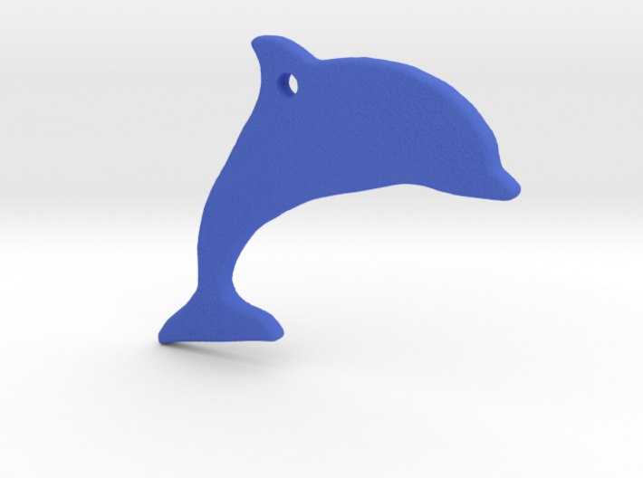 Dolphin Necklace Pendant 3d printed 