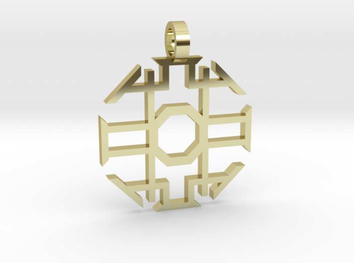 Eight Sided Pendant 3d printed