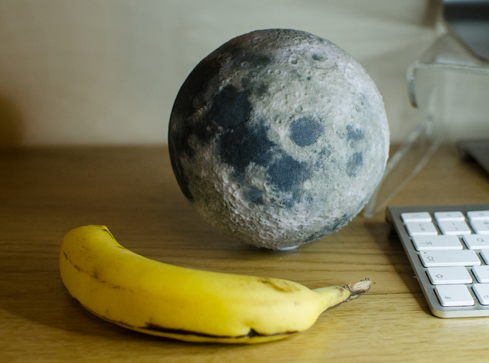 The Moon 3d printed (Picture of the 120mm model)