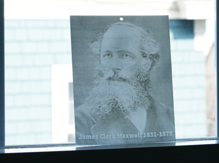 James Clerk Maxwell Shadowgram 3d printed