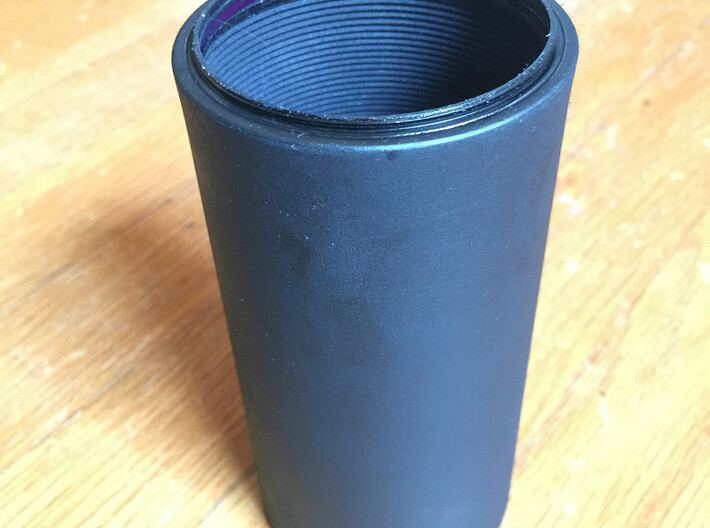 Sightron 10-50x60 5" Scope shade 3d printed thread ring