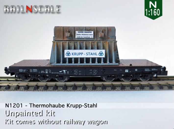 Thermohaube Krupp-Stahl (N 1:160) 3d printed