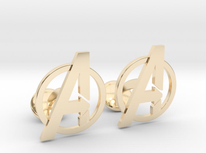 Avengers Cufflinks 3d printed