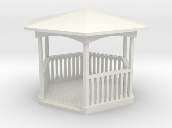 Gazebo - HO 87:1 Scale 3d printed