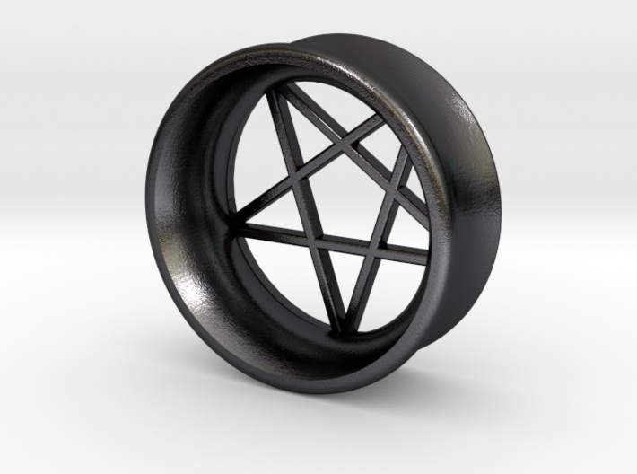 Pentagram Ear Plug 3d printed