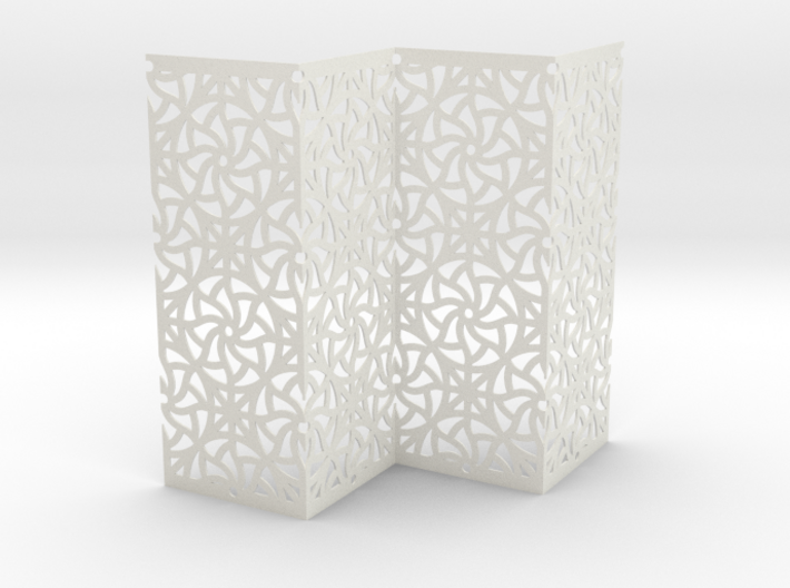 Screen Curved Star Pattern 3d printed