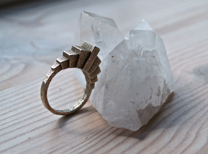 &quot;Kriist&quot; Ring - Size Small 3d printed