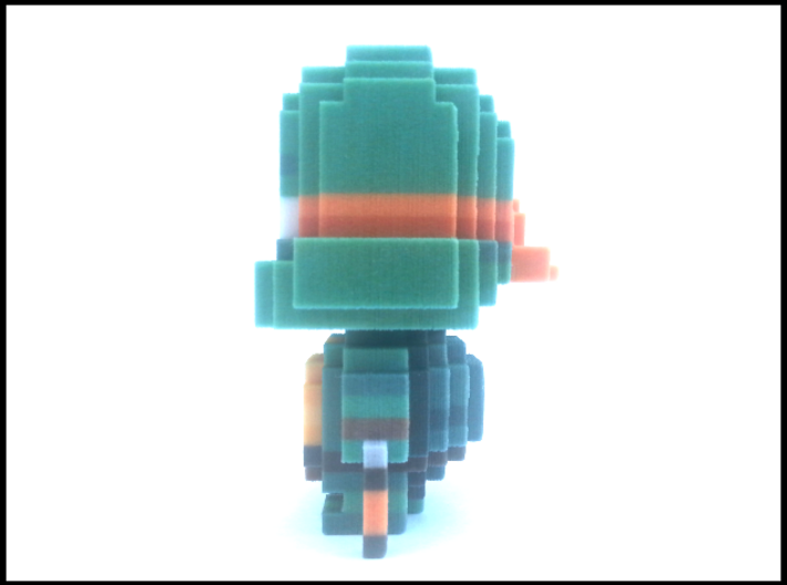 "Mikey" Voxel Figurine 3d printed 