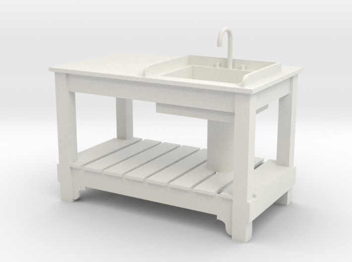 1:24 Sink Table1 (NOT FULL SIZE) 3d printed