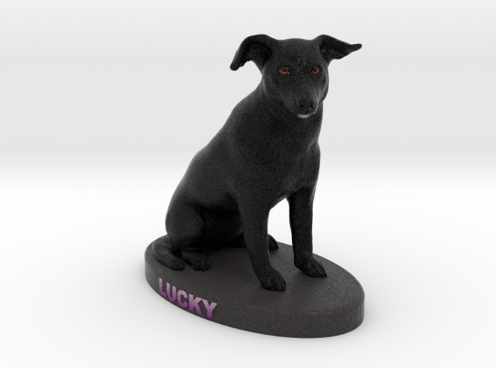 Custom Dog Figurine - Lucky 3d printed