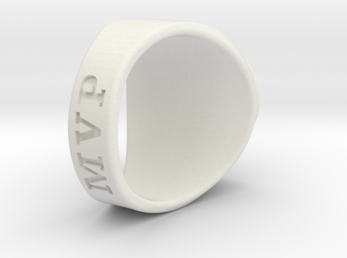 Superball Gem Ring 3d printed