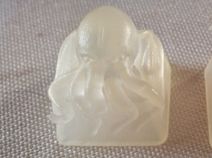 Topre Cthulhu Keycap 3d printed Custom Keycap with a 3D Cthulhu in Frosted Detail (Thanks to gcollic for the great photos!)