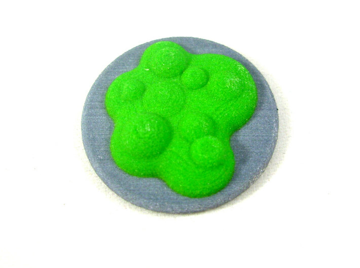 Chemical Spill Token With Base, Toxic or Poison 3d printed 