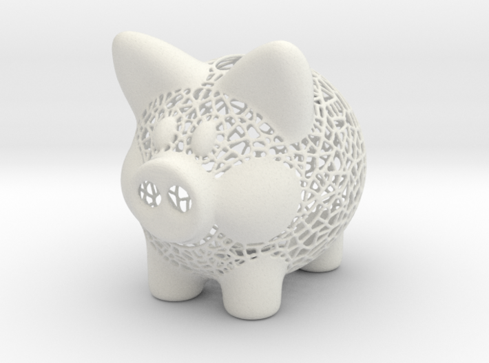 Peak A Boo Piggy Bank 2 Inch Tall 3d printed