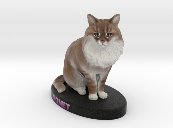Custom Cat Figurine - Monet 3d printed