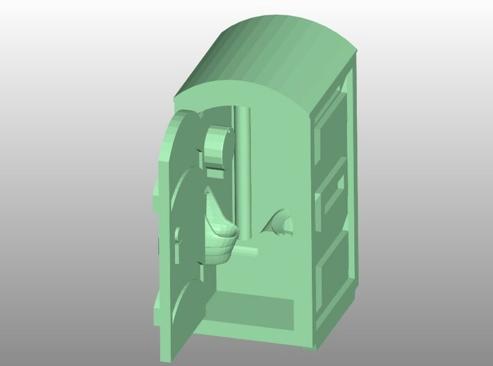 HO Scale Port-a-Potty (x2) 3d printed 