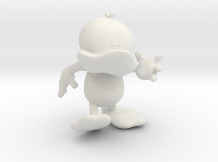 Dummy Duck Action Pose 3d printed