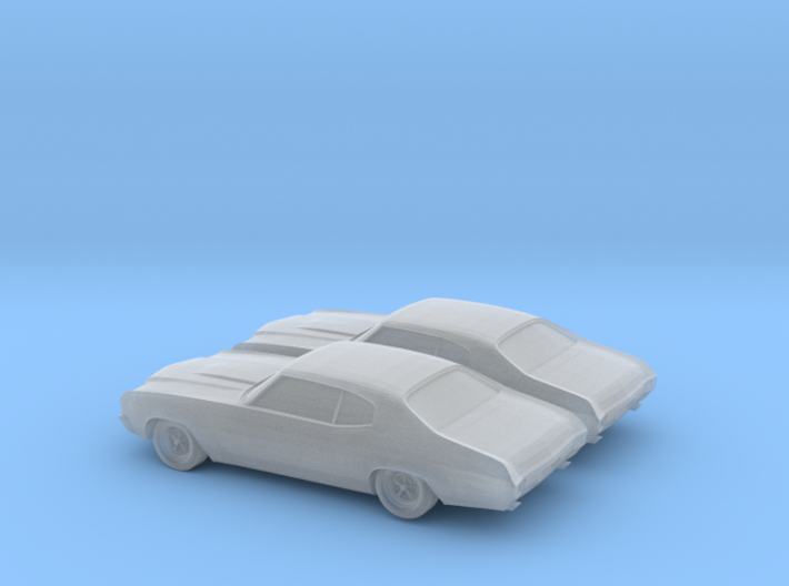 1/160 2X 1970 Chevrolet Chevelle SS 3d printed