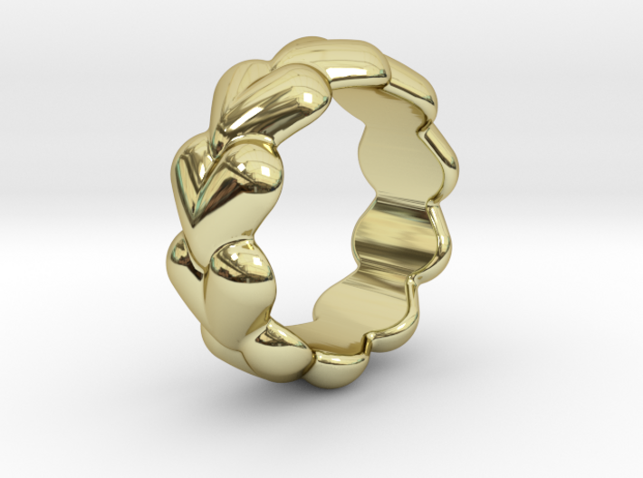Heart Ring 28 - Italian Size 28 3d printed