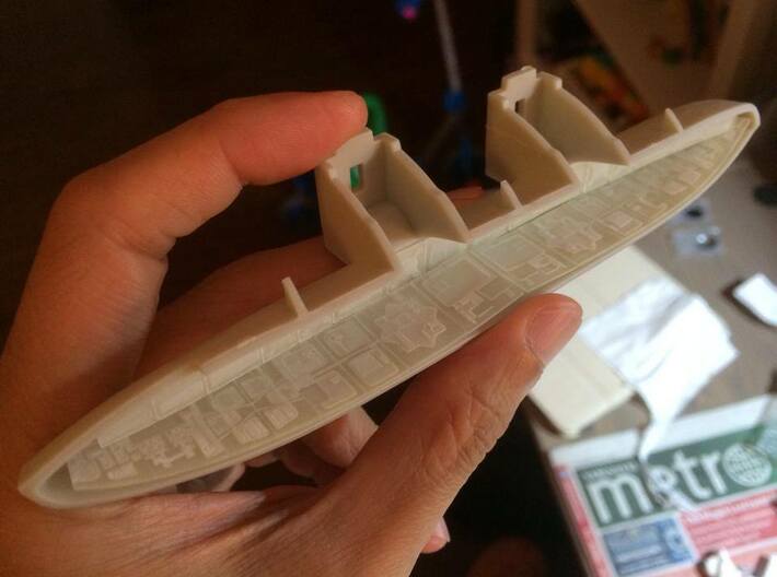 BSG HangarPod Bay Panels 1/4105 SWFUD-4105-004 3d printed prototype in FUD material, final product will be slightly different
