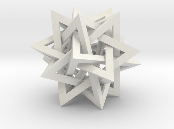 Tetrahedron 5 Compound 3d printed