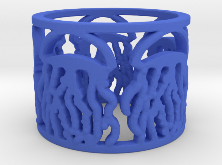 Happy Jellyfish Ring Size 7 3d printed