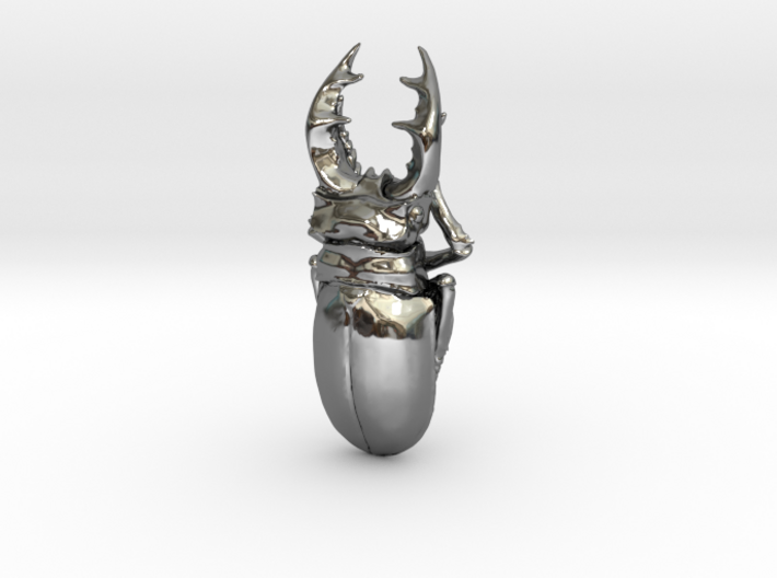Large Silver Stag Beetle 3d printed