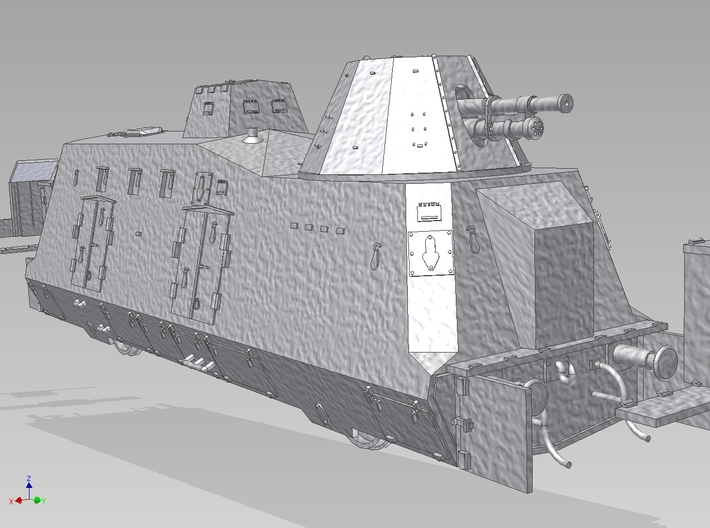 HO G-Wagen Armored Train BP-42 3d printed