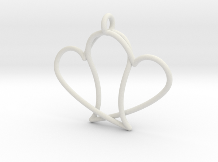 Double Heart 3d printed