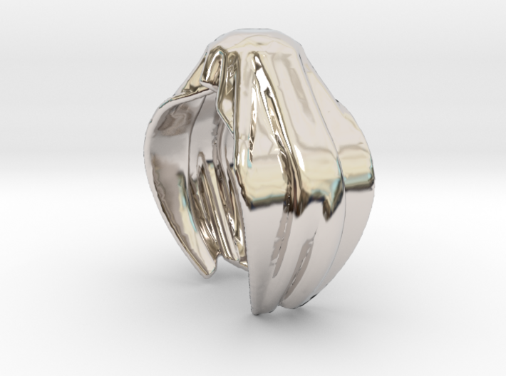 cloth covered daimond ring 3d printed