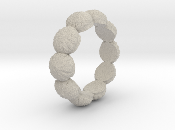 Urchin Ring 1 - US-Size 3 (14.05 mm) 3d printed