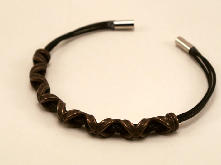 Double Helix Bracelet 3d printed 