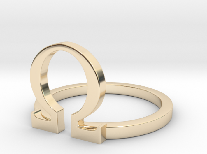 Omega ring 3d printed