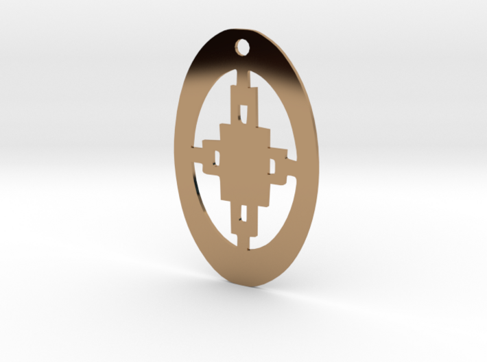 Adinkra Collection -Intelligence Pendant (metals) 3d printed