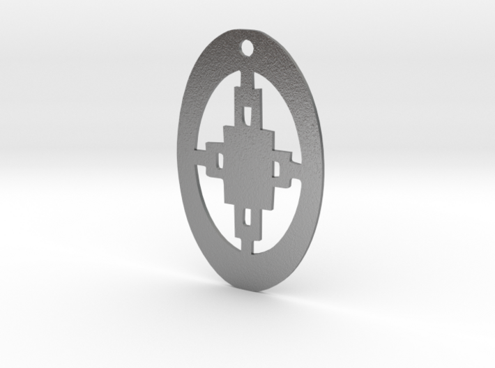 Adinkra Collection -Intelligence Pendant (metals) 3d printed