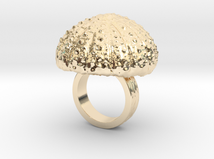 Urchin Statement Ring - US-Size 2 1/2 (13.61 mm) 3d printed