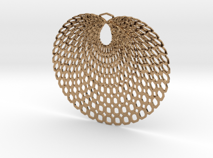 Peacock Pendant (thin profile) 3d printed