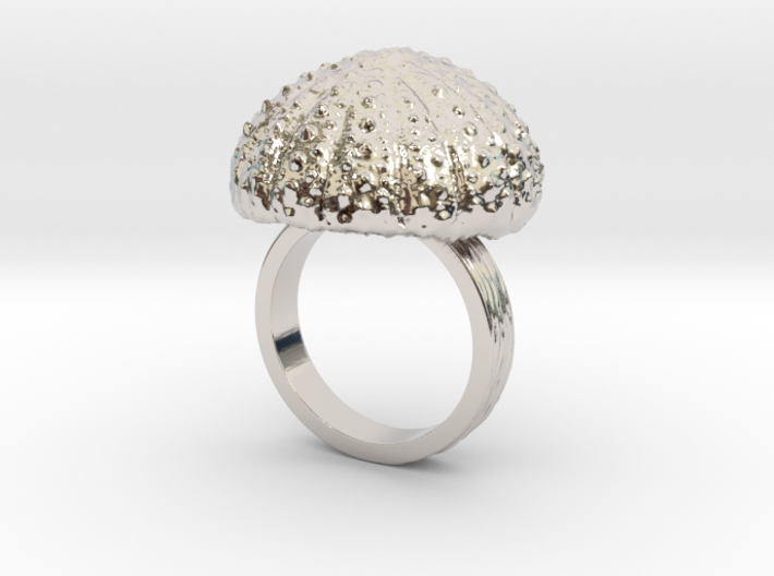 Urchin Statement Ring - US-Size 9 (18.89 mm) 3d printed