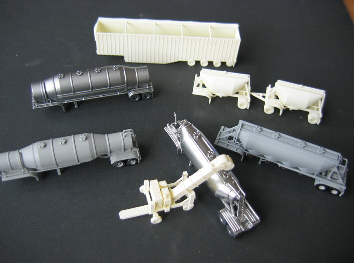 N scale 1/160 Titan Rocket container & A/C unit x2 3d printed Some of my other 3D-printed models.