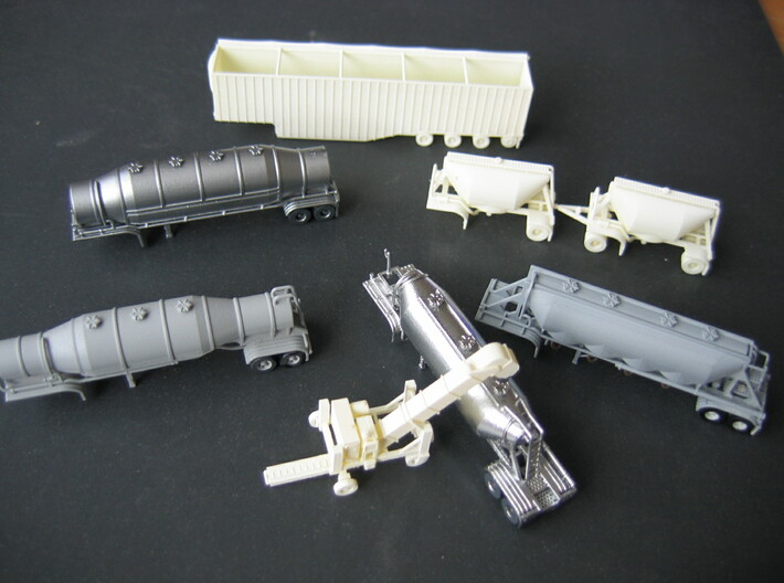 N scale 1/160 J&L/Heil 1636 Dry Bulk Trailer 18 3d printed 