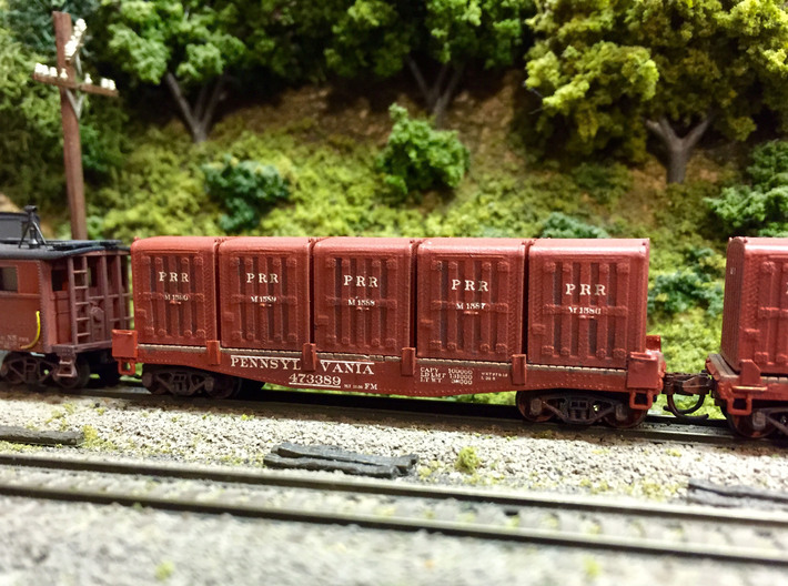 PRR DD1 Containers in N scale 3d printed