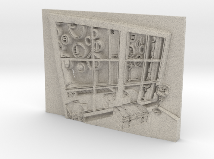 Window Through Time and Space 3d printed