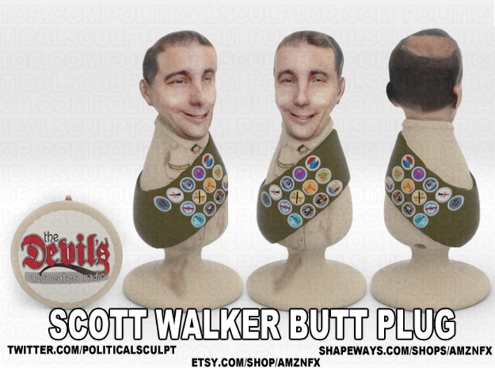 Scott Walker Butt Plug 3d printed