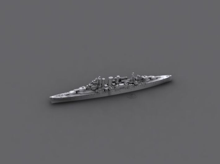 1/3000 RN CA London & Norfolk Class (County)  3d printed HMS Sussex [1942]