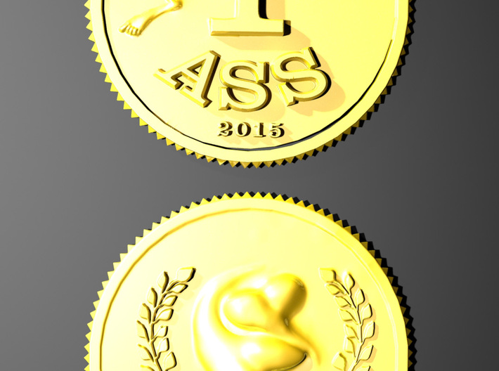 1 Ass Coin 3d printed