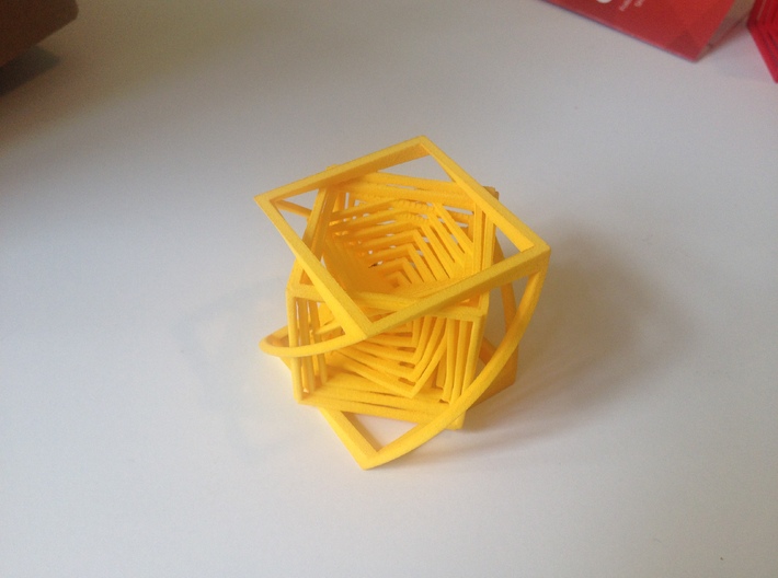 The Bend Cube.  3d printed 